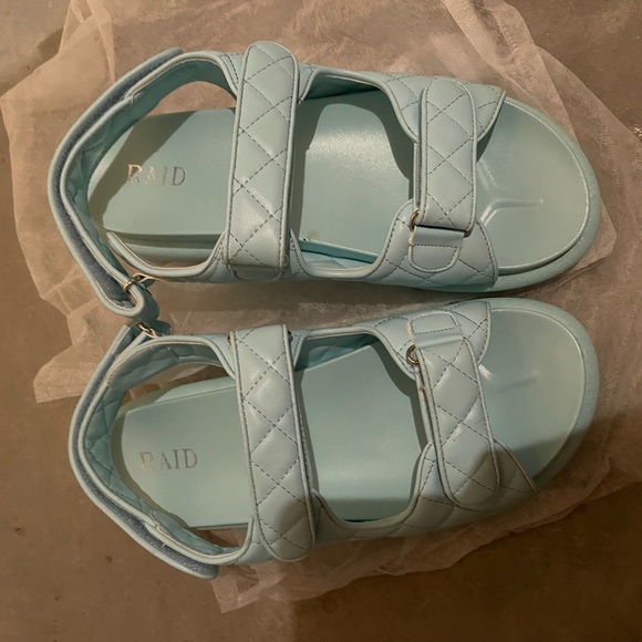 Asos Raid Quilted Chunky Sandals - Picture 2 of 4